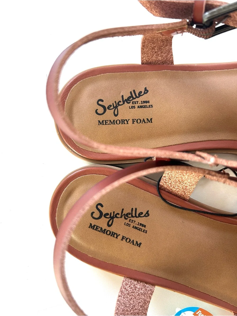 Seychelles Debby Cognac Brown Studded Gladiator Sandals